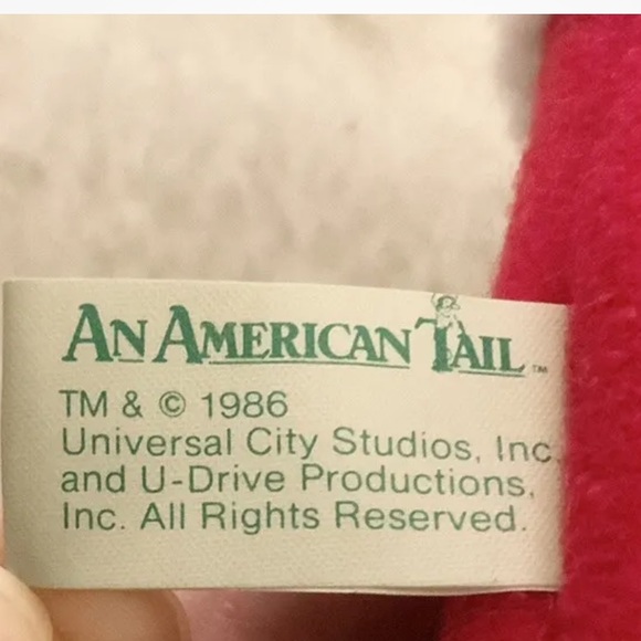 American Tail Mini Christmas Stockings Fievel Mousekewitz McDonald’s 1986 - Picture 4 of 6